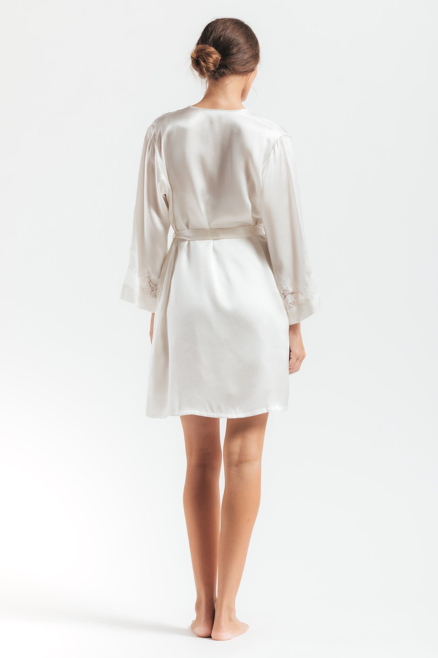 Morgan Iconic Short Silk Robe Short Robe NK iMODE 