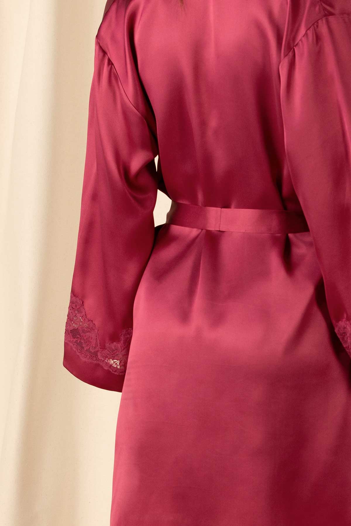 Morgan Iconic Short Silk Robe Short Robe NK iMODE 
