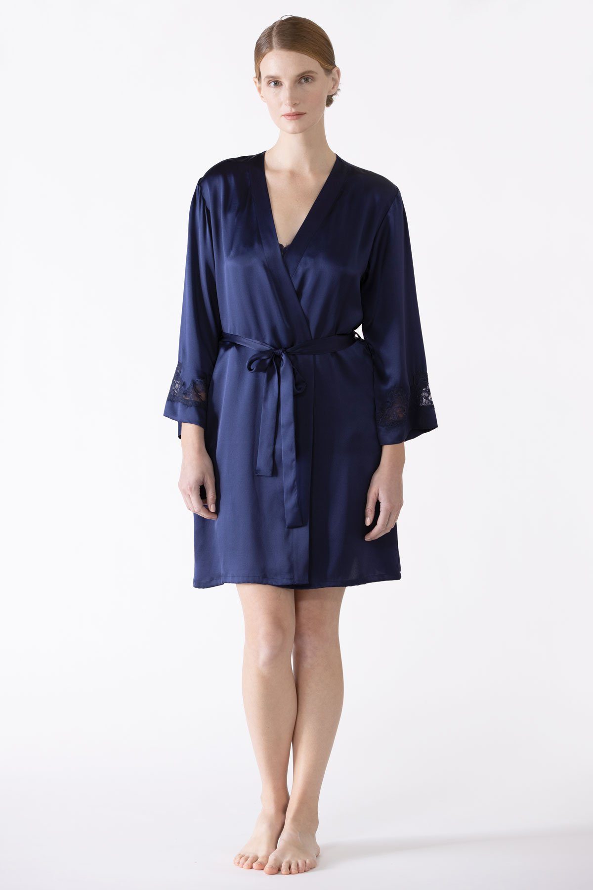 Morgan Iconic Short Silk Robe Short Robe NK iMODE 