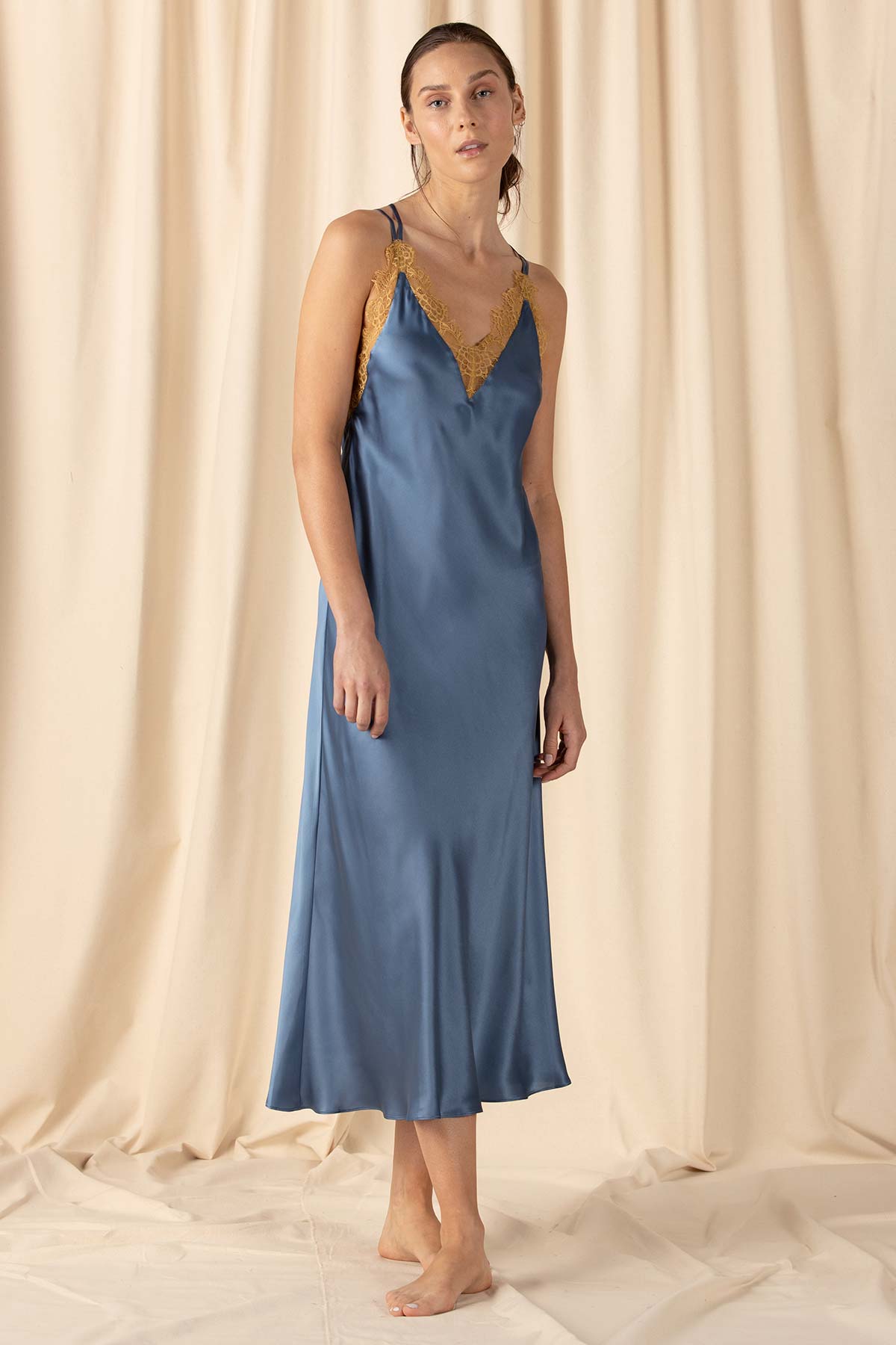 Natasha Open Back Long Gown Long Gown NK iMODE coronet-blue blue S